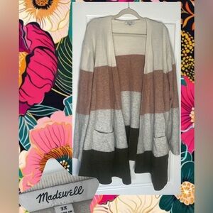 Madewell cozy Block cardigan